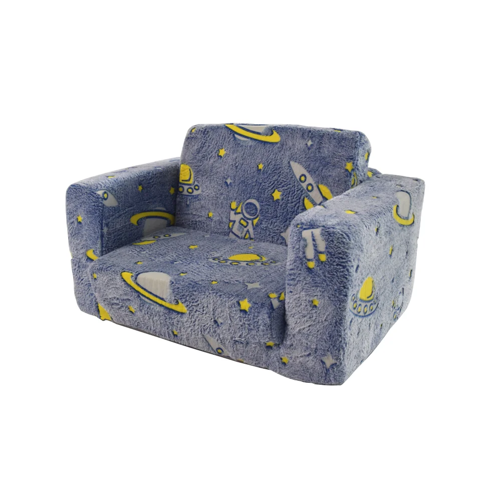 Kindersofa mit Tragegriff und Seitentaschen. Kindersessel. Leichter Kindersofastuhl – Detail 8