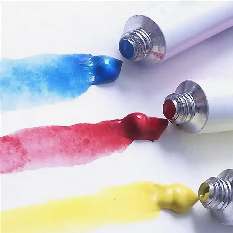 AT05-10 Pcs 60Ml Empty Oil Paint Tubes, Aluminum Tubes With Cap For Storing Paints, Oils, Acrylics