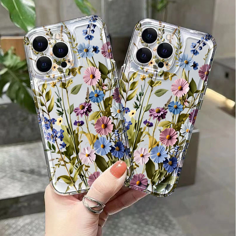 Für Samsung Galaxy S26 Ultra S25 FE S24 S23 S22 Plus Hülle Blumenmuster Handyhülle Für A17 A37 A57 A16 A36 A35 A55 A54 Weiche Schutzhülle – Detail 8
