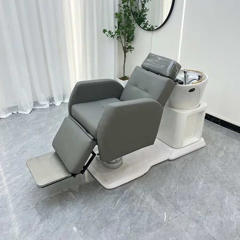 High-end barber shop Hair salon Integrated hair care Hair treatment bed can be rotated