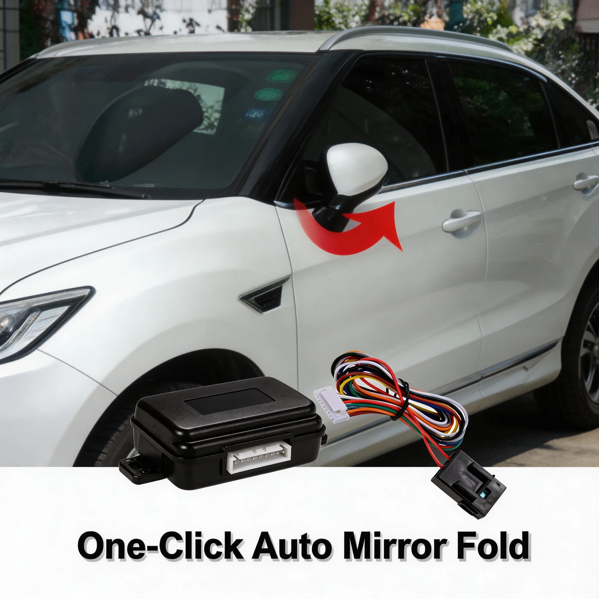 Automotive Smart Side Mirror Folding System Rear View Controller Electric Folding Switch Heat Resistant Anti Aging For Car Van