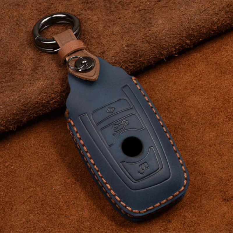 

A+ For BMW 1 3 5 Series M1 M2 F10 F20 F30 Leather Remote Key Cover Case Fob Shell