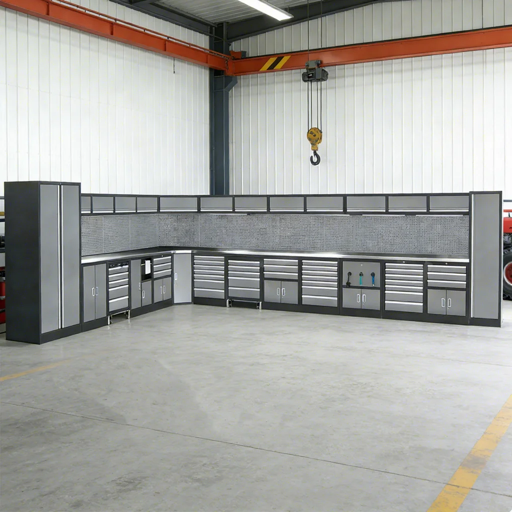Garage Series Storage Combination Tools Cabinet Professional Heavy Duty Tool Cabinet Module Workbench Storage StainlessATV&UTV