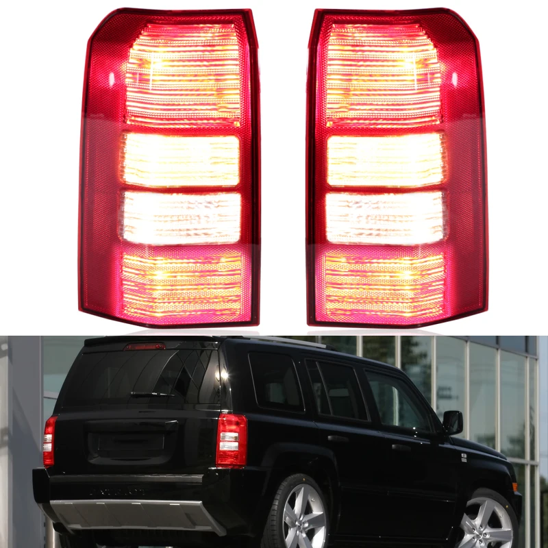 

Задний фонарь в сборе для автомобиля в стиле поп для Jeep Patriot 2008-2017, фонарь заднего хода, сигнальный задний фонарь заднего бампера 5160364AF 5160365AE