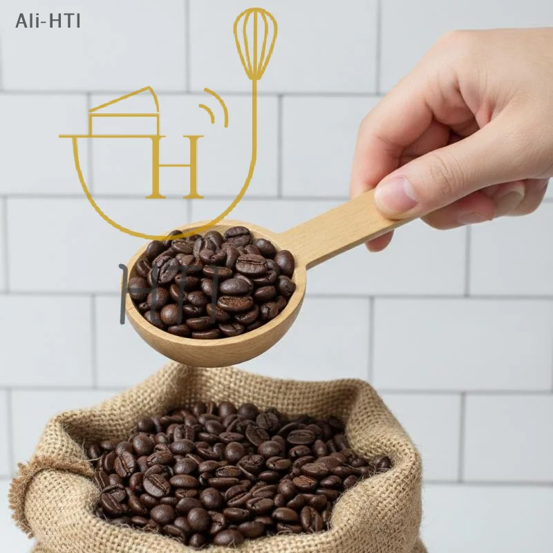Wooden Measuring Spoon Beech Walnut Material 7.5-45ML Non-Toxic Portable Kitchen Tool for Daily Cooking Baking DIY Dessert
