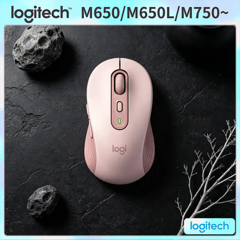 

Logitech M650/M650L Signature Mouse - Wireless, Rubber Grips, SmartWheel Speed Modes, 400-4000 DPI Tracking