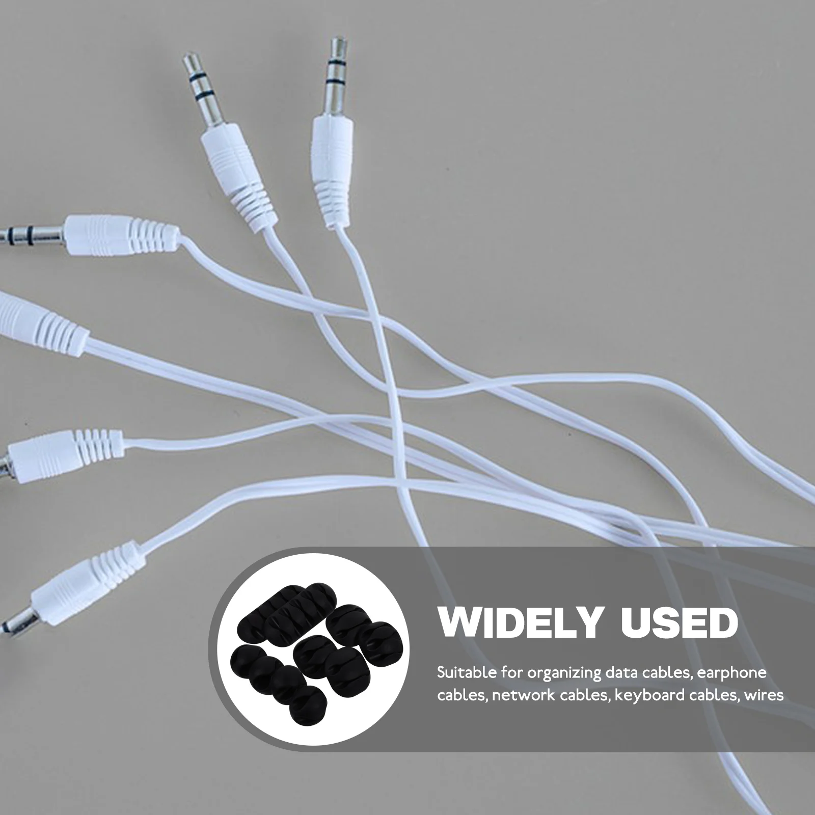 

10pcs Plastic Wire Organizer Desk Cable Management Cord Holder For Data Earphone Wires Home Appliance Cord Winder Accessory