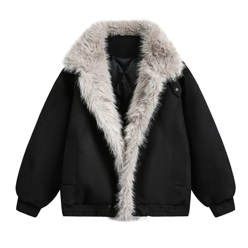 

Винтажная зимняя термопарка Harakuju, пальто с меховым воротником, теплая верхняя одежда, куртки для мужчин, ветровка