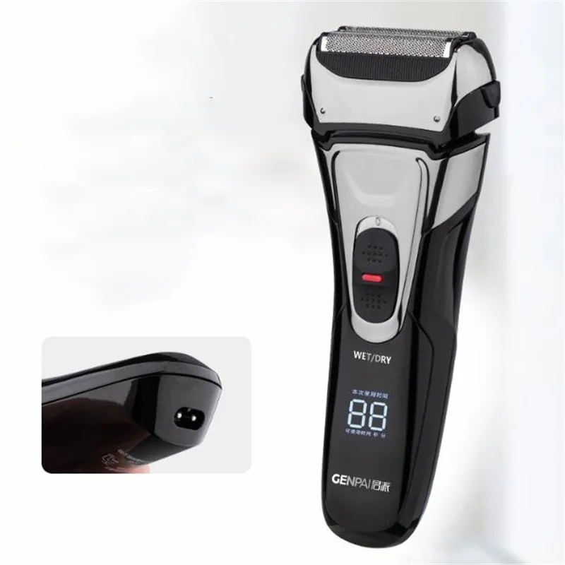 Washable Electric Beard Shaver For Men 3D Foil Razor Face Grooming Clipper Close Shave Haircut Facial Whisker Mustache Trimmer
