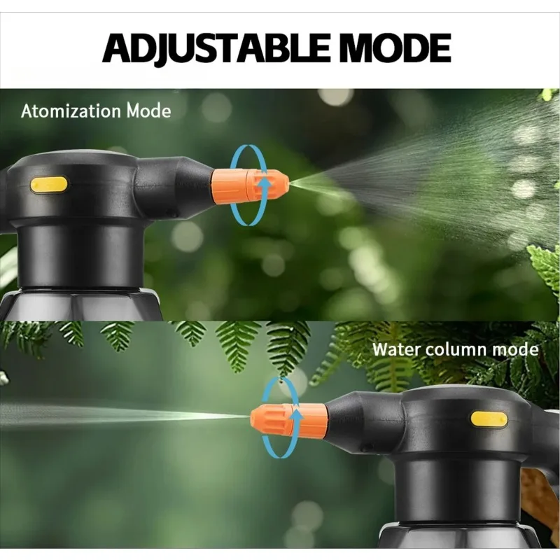 2L Rechargeable Electric Handheld Sprinkler Atomizing Watering Can Water Sprayer for Garden Plants