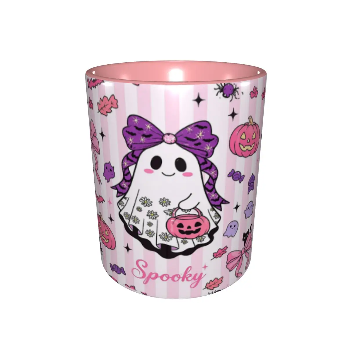 Kawaii Spooky Ghosts Halloween Gift Mugs for Women Men Novelty Tea Cup Present for Home