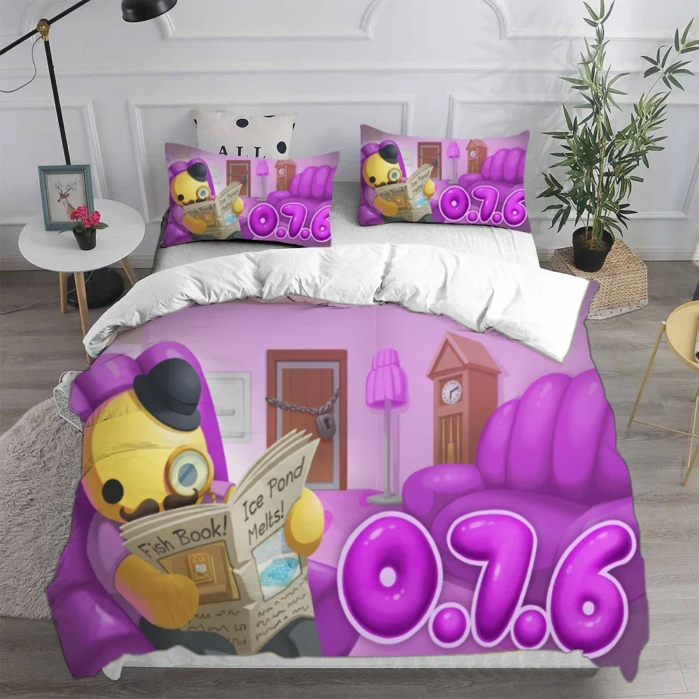 

3D Print Wobbly & Life Single Twin Full Queen King Size Quilt Anime Bed Cover Pillow Case 2-3 Pieces Duvet Cover Bedding Sets