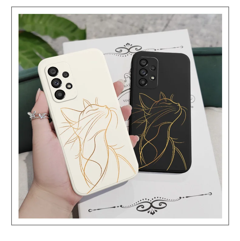 Stolze Katze Fall für Samsung Galaxy A56 A36 A26 A17 A16 A07 A06 A73 A53 A33 A23 A13 A72 A52 A32 A22 A12 A71 A51 A31 A21S 5G Abdeckung – Detail 2