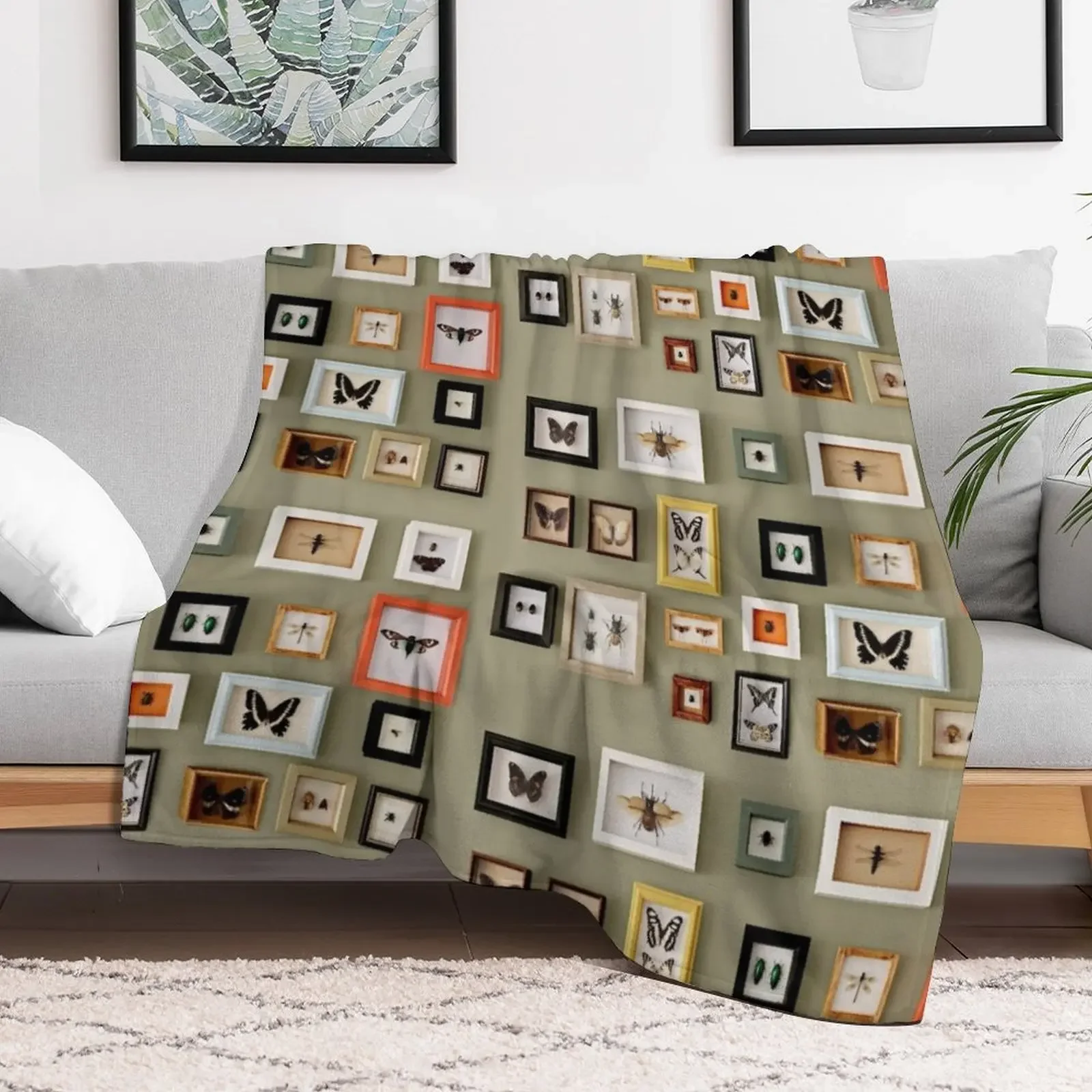 Insect Picture Frame Wall Throw Blanket Flannels Personalized Gift Blankets