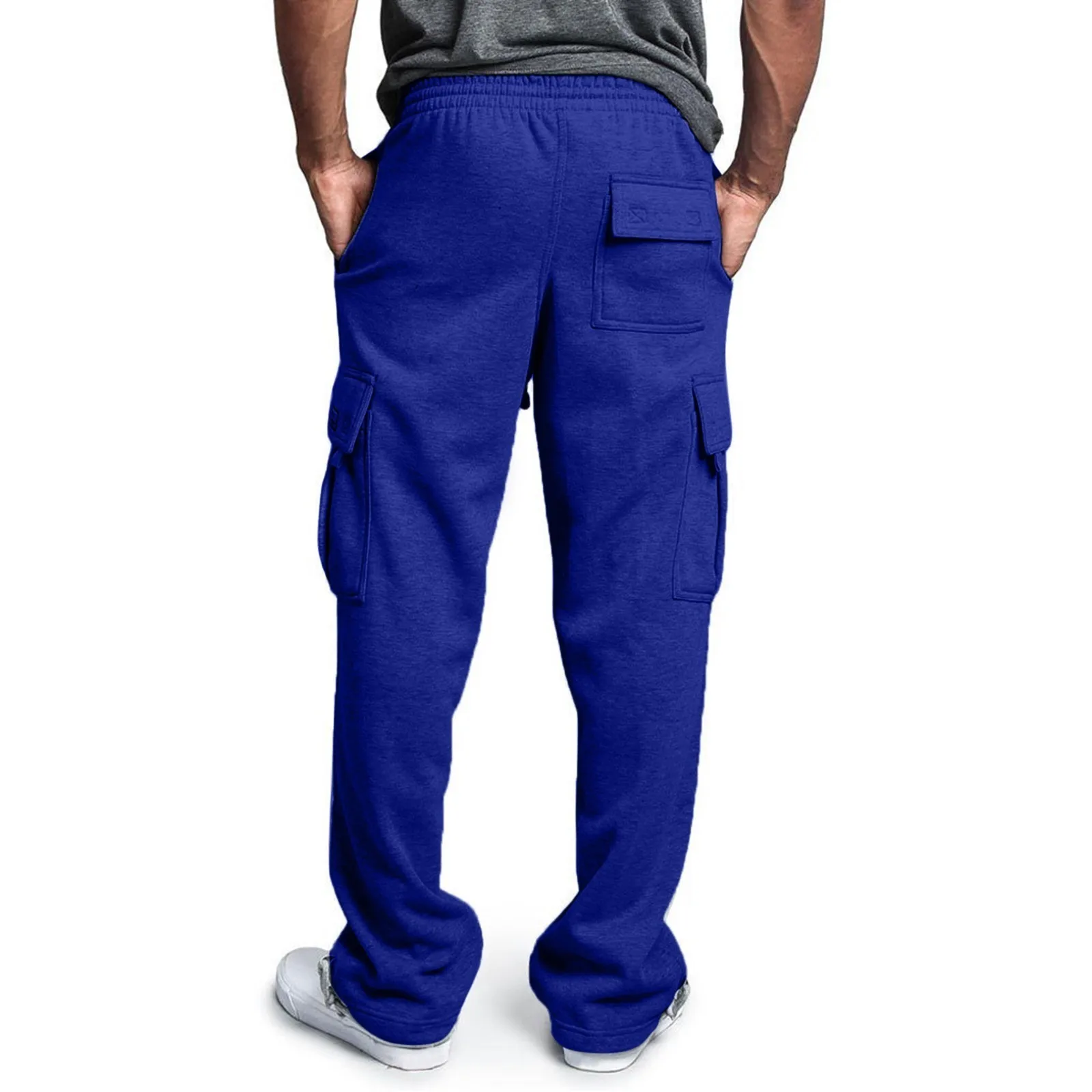 Pantaloni da jogging da uomo pantaloni Cargo 2024 moda Casual Hip Hop pantaloni da corsa maschili pantaloni sportivi tascabili in tinta unita pantaloni Streetwear