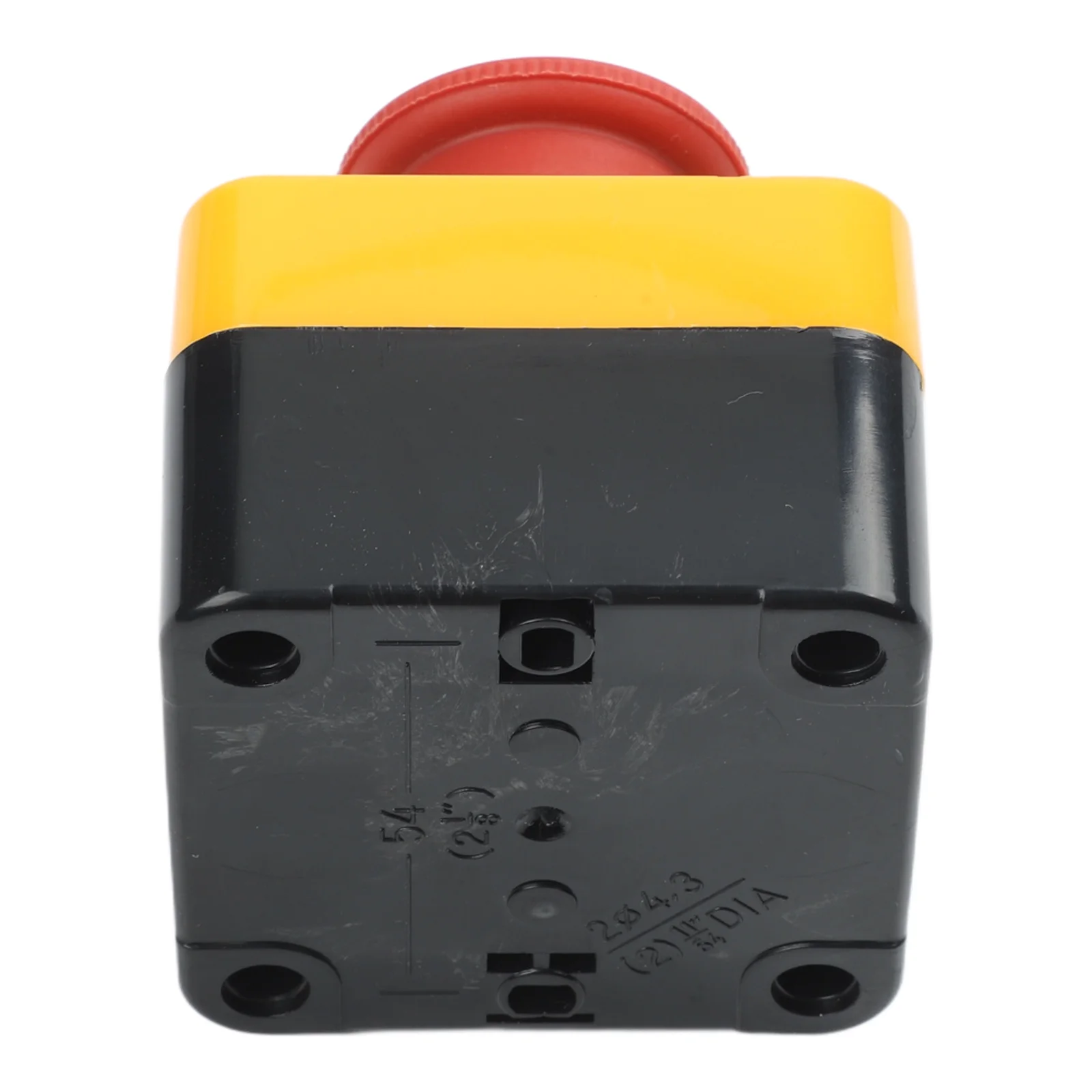 10A Latching Button Switch 1NC Estop Push Button for CNC Machines with Waterproof IP40 Protection and 22mm Mounting Hole