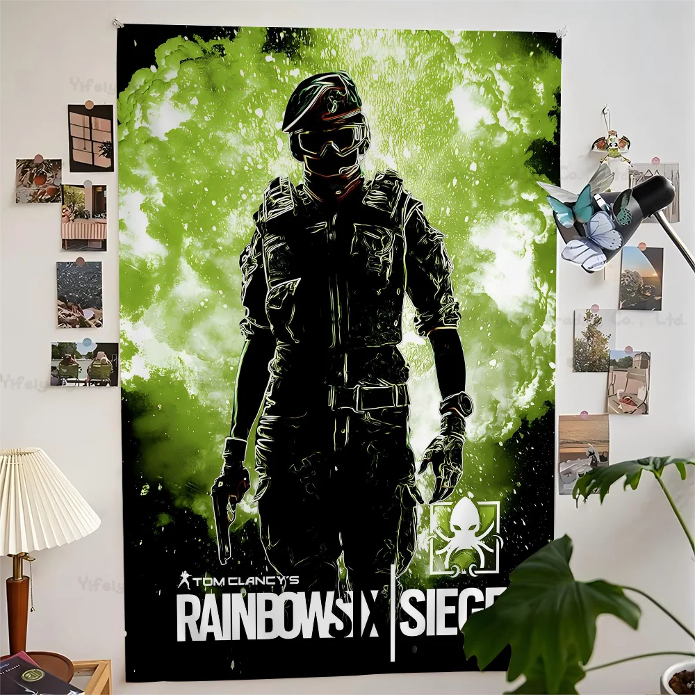 Game Siege-R-Rainbow-S-Six R6 DIY Wall Tapestry For Living Room Home Dorm Decor Wall Art Decor