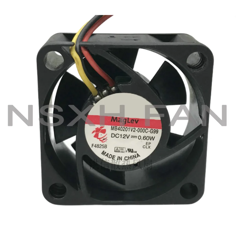 Ventilador original do poder, novo, MB40201V2-000C-G99, 4020, 12V, 0.60W, 4cm