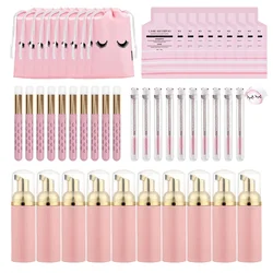 25/50Pcs Mousse Eyelash Concentrate Gentle Cleaning Grafting Kit Eyelash Extension Foam Cleaning Supplies Makeup Tools