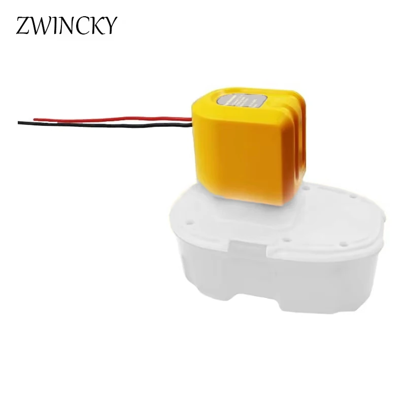 ZWINCKY DC Power Supply Wheels Adapter With 14 AWG Wires For Dewaltt 7.2V 9.8V 12V 14.4V 18V Ni-Cd Ni-Mh Battery Dock Battery
