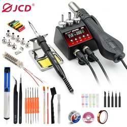 JCD nuovo 8898Pro 750W 2-in-1 stazione di saldatura pistola ad aria calda saldatore Set Kit Display digitale LCD per SMD BGA riparazione strumento di saldatura