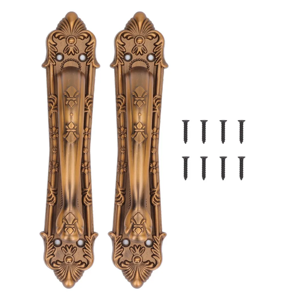 2pcs Retro Aluminum Alloy Barn Door Pulls 160mm Hole Distance Durable Sliding Barn Door Handles Cabinet Handles Gates