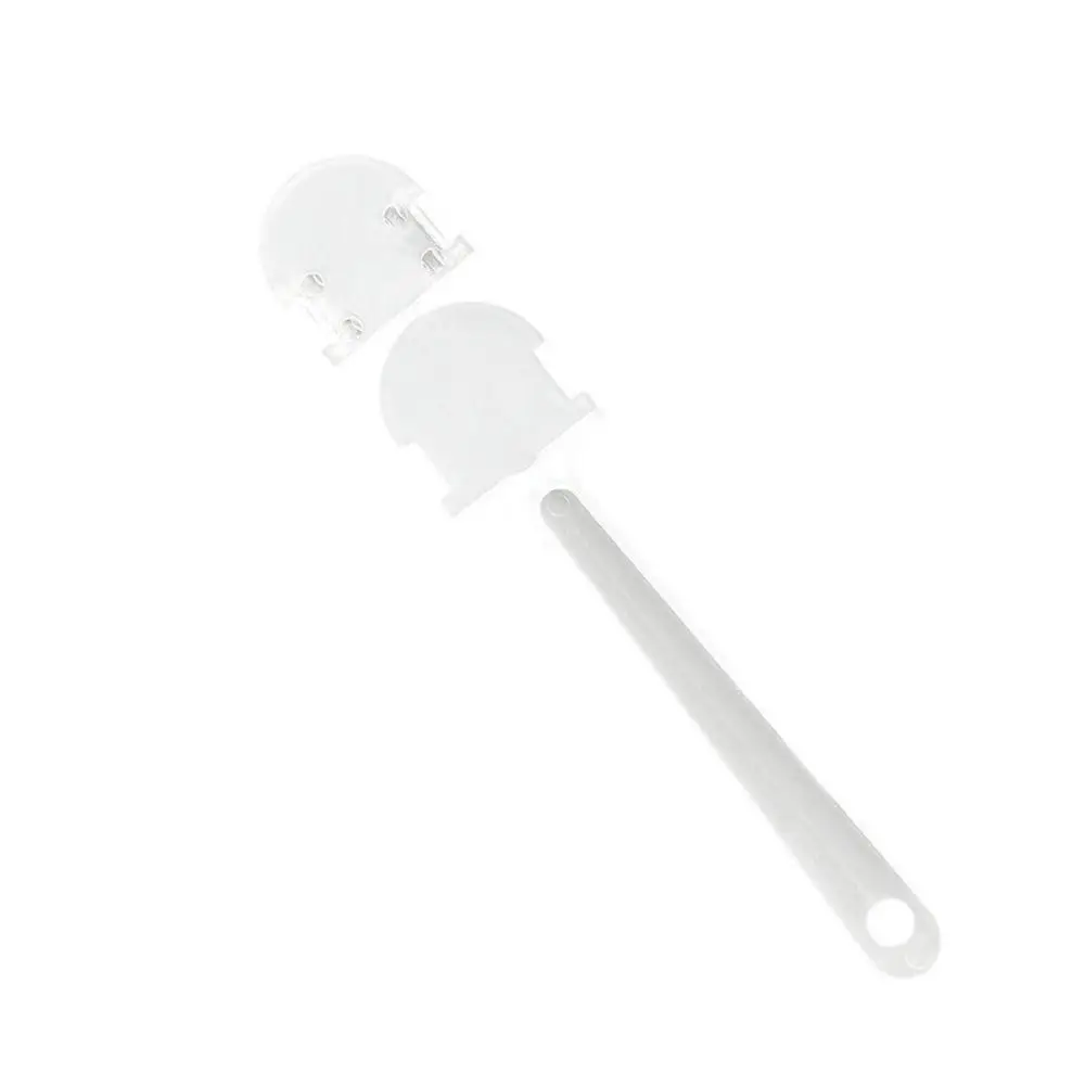 10Pcs Transparent Hand Fan Handle Mini Portable Graffiti Fan Handle Practical DIY Kindergarten Fan Handle Fan Handle Replacement