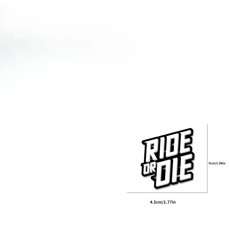 1 RIDE OR DIE road bike sticker for MTB bike frame tube, handle, front fork, waterproof vinyl sticker, motorcycle accessories