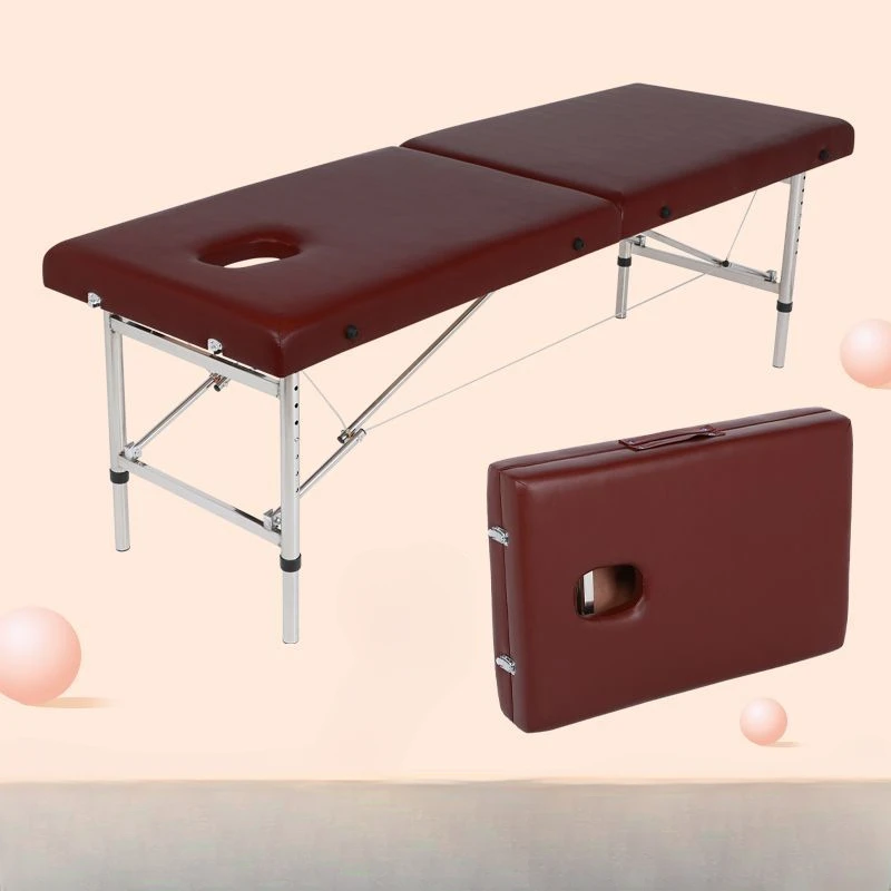 Lit de spa en métal pour cils de tatouage de beauté, canapé de cosmétologue, table de manucure pour N64.De massage, pliable, multifonctionnel, professionnel