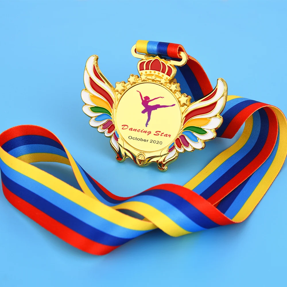 Custom Blank Medal Competition Medals Children's Award Medal Badges Gold Silver Running Sports Game Prizes Gift Free Design