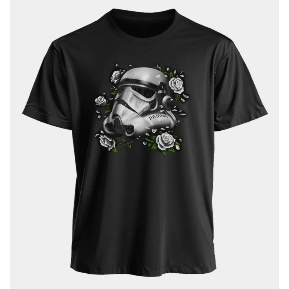 

Gas Mask Print Men's Women's Crew Neck T-shirt American Summer Sports Loose and Comfortable Short Sleeves Breathable Tops