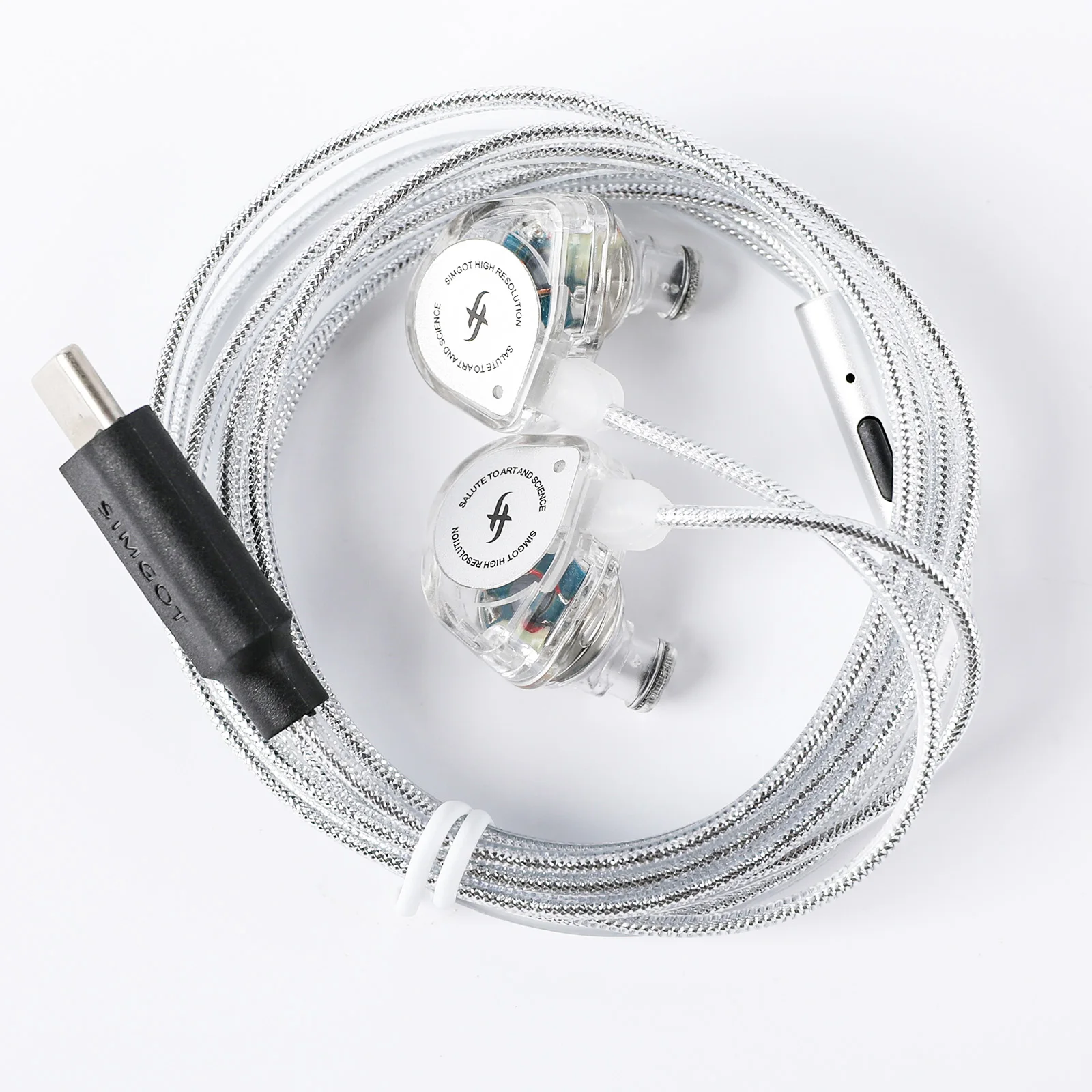 SIMGOT EW100 DSP 10MM Dual-Cavity Dynamic Driver & LCP Diaphragm Crystal Fidelity Sound Earphone for Audiophile Musician