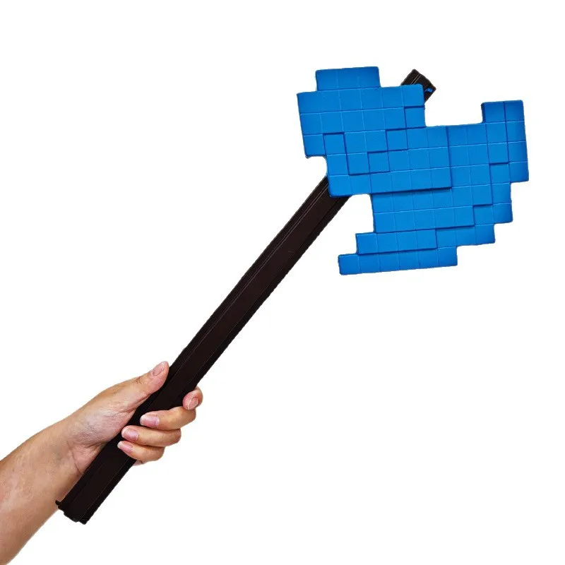 54 cm périphériques de jeu Anime doux PU diamant hache Cosplay accessoires couteau armes modèle équipement décoratif garçon cadeaux de vacances jouets