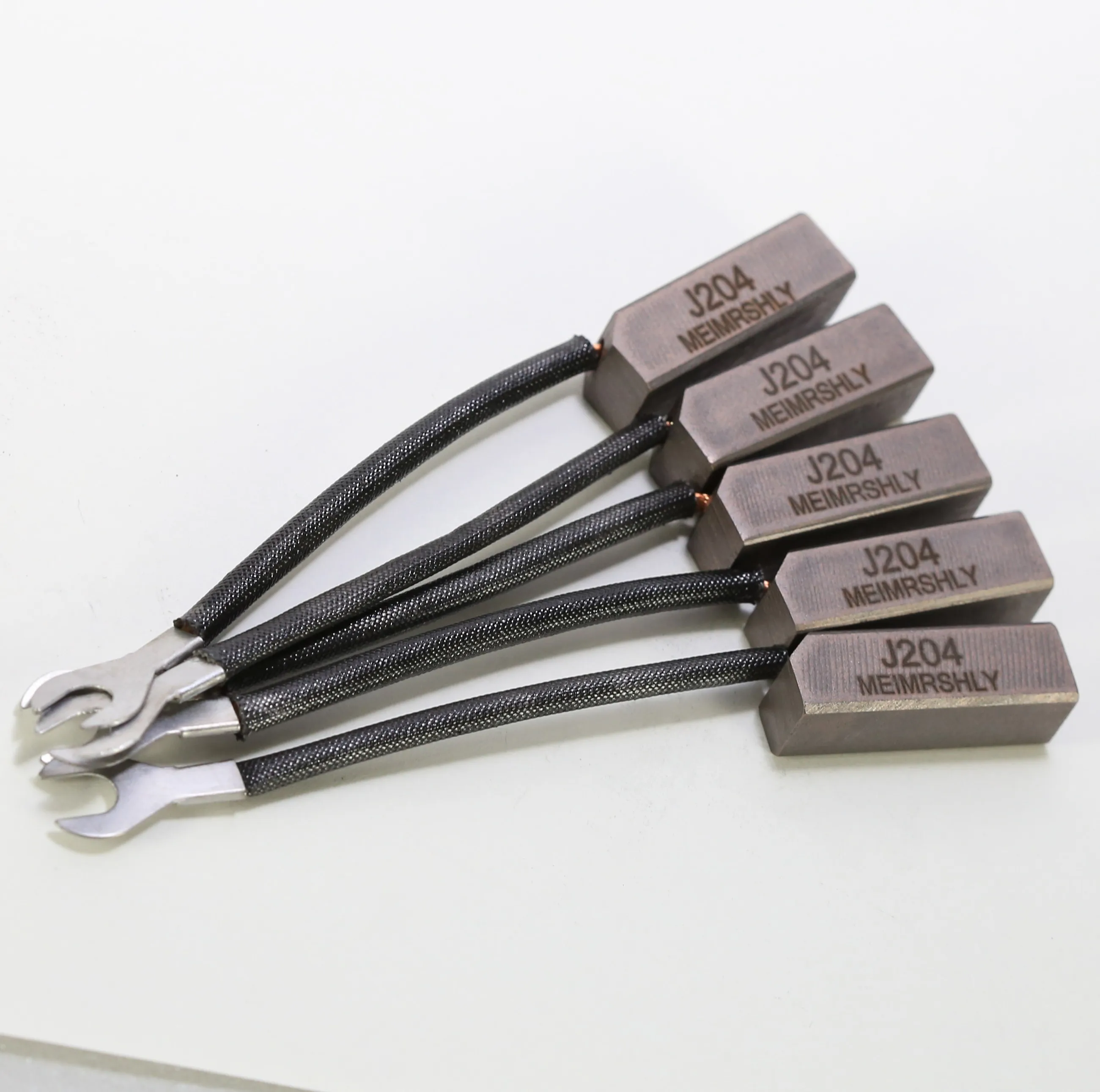 

10PCS MEIMRSHLY J204 Generator Carbon Brush 12.5X12.5X35/40/32/50mm High-voltage Motor Grounding Tail Shaft Z2 Brush