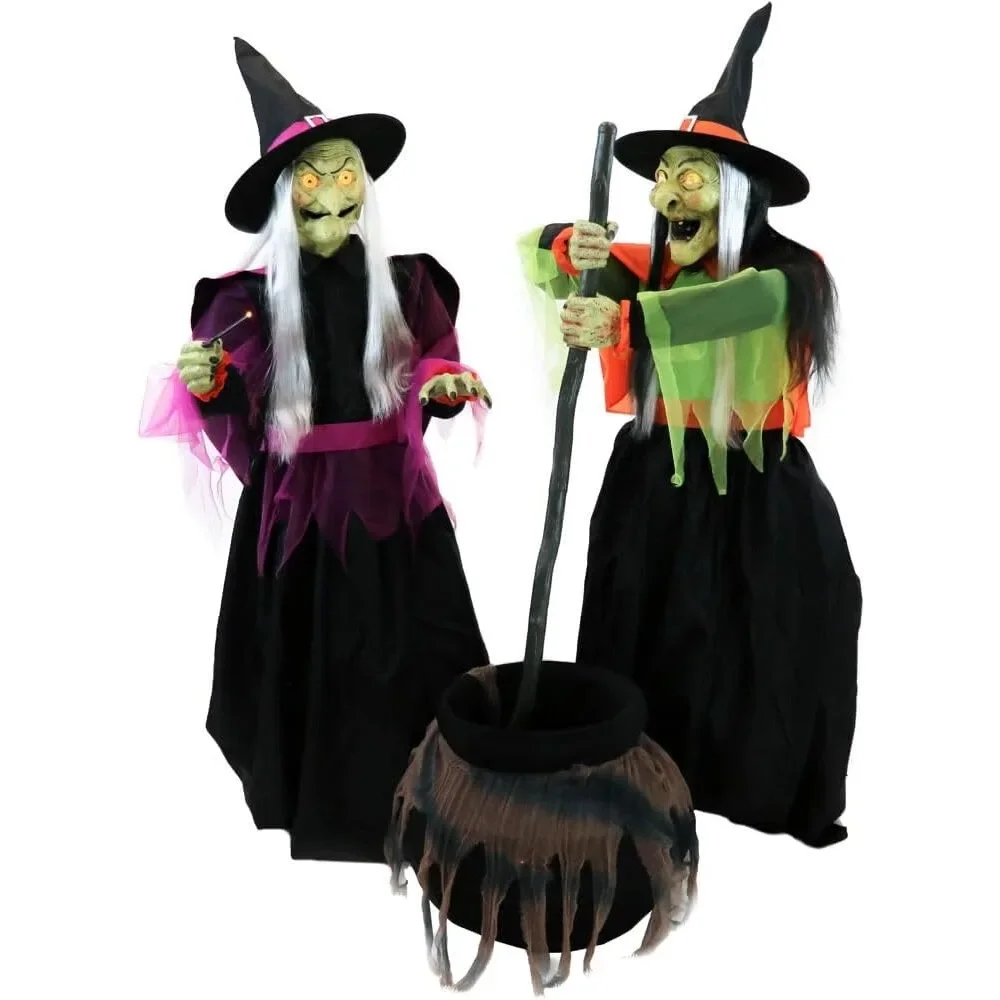 Halloween Decoration Plug-in or  Witches Operated Halloween Prop for Indoor or Covered Outdoor Creepy  Decorations prop