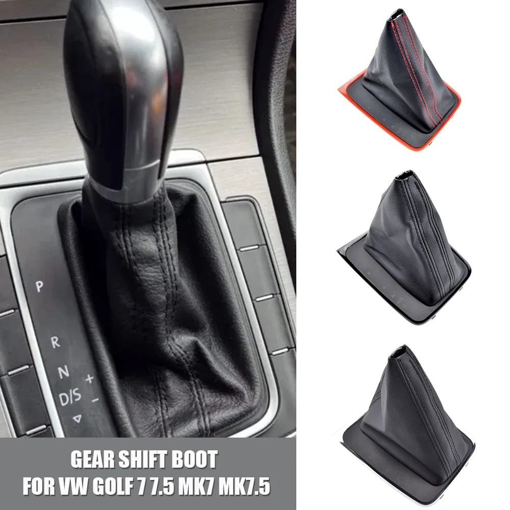 Left Hand Drive Automatic Dsg Gear Shift Knob Lever Frame Bracket Shift Handball Leather Boot For Vw Golf 7 7.5 MK7 MK7.5 6