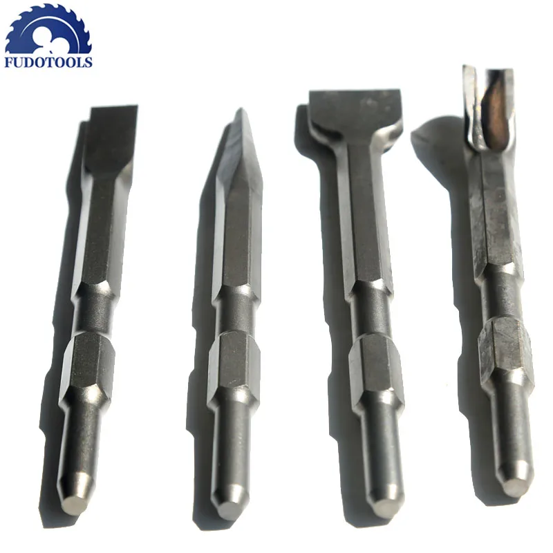 Cost Sale of 4PCS/Set 17mm Hex Shank 17*280mm Electric Hammer Chisels For Concrete/Brick/Wall/Tile Slotting Drilling