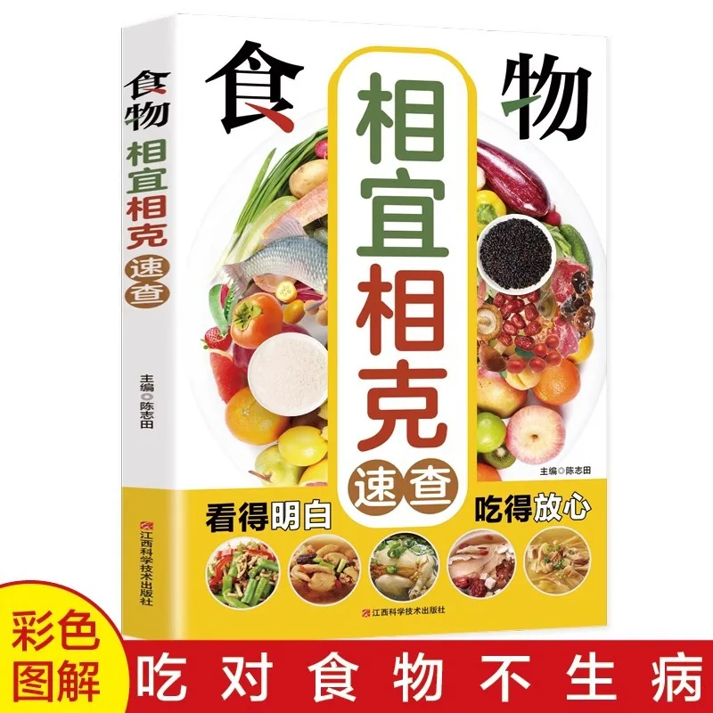 Food Compatibility and Restraint Quick Reference Book, Color Illustrations, Body Conditioning, Health Recipe Book
