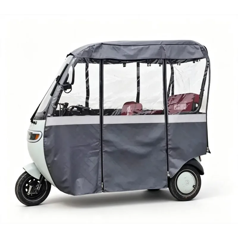 Electric Tricycle Rain Curtain Shed, Windproof Thickened One-piece Shed Car Curtain Shed Canopy Coat