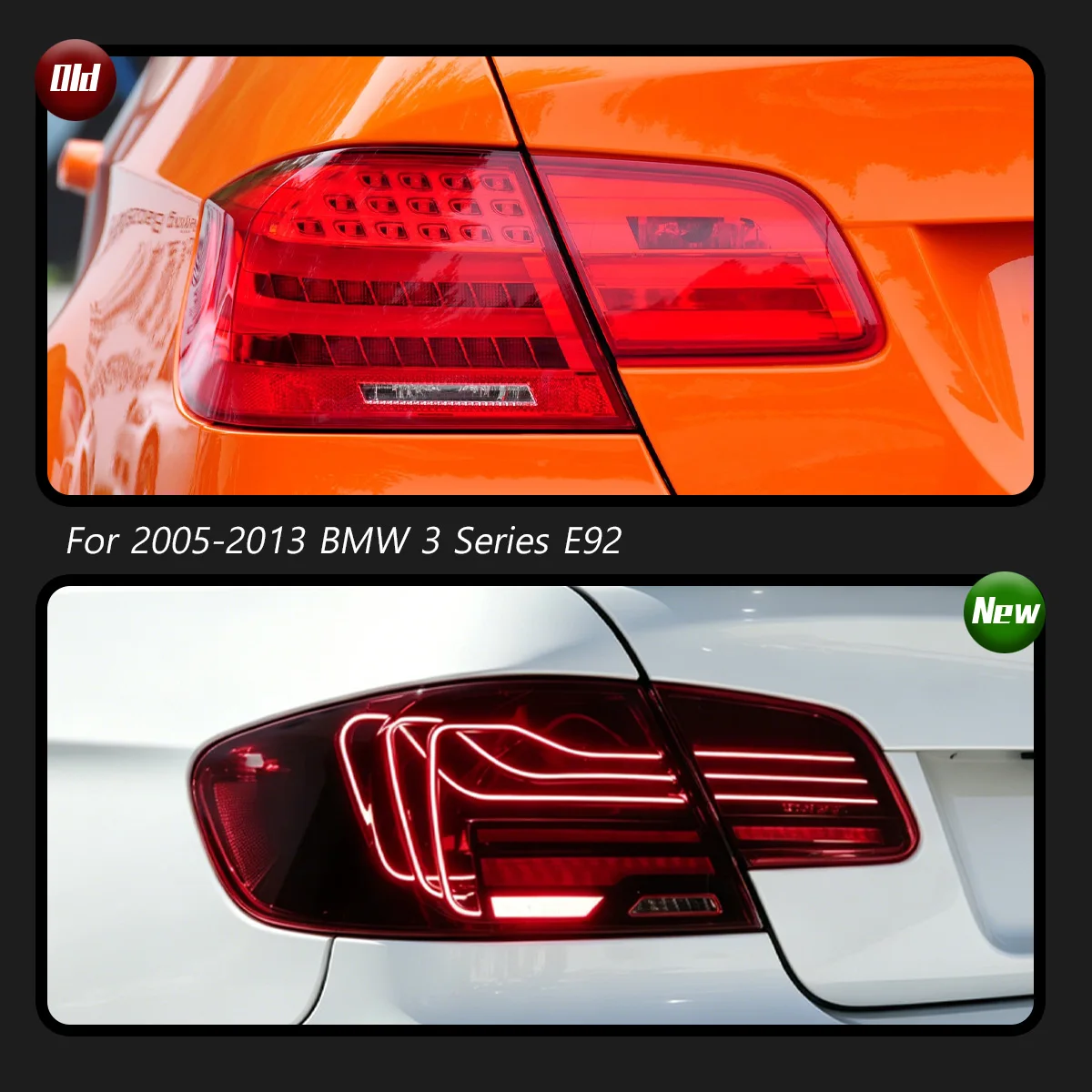 TYPY LED Tail Lights For BMW E92 2006-2013 Laser Wire Startup Dynamic DRL Sequential Turn Signal Plug & Play