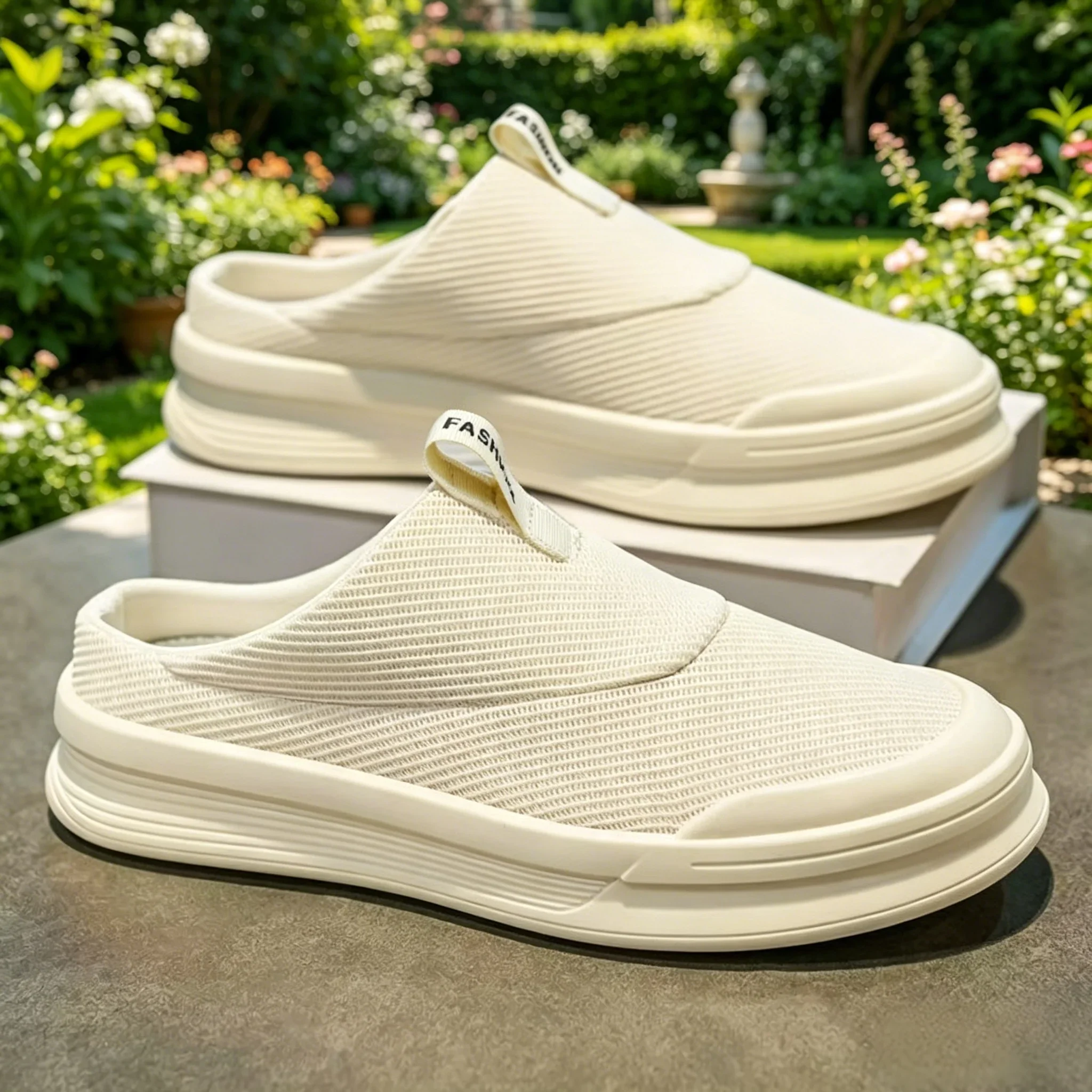 Summer Half Slipper Men's Shoes Breathable Casual Comfortable Sport Sneakers for Home And Outdoor Use Clearance Free Shipping
