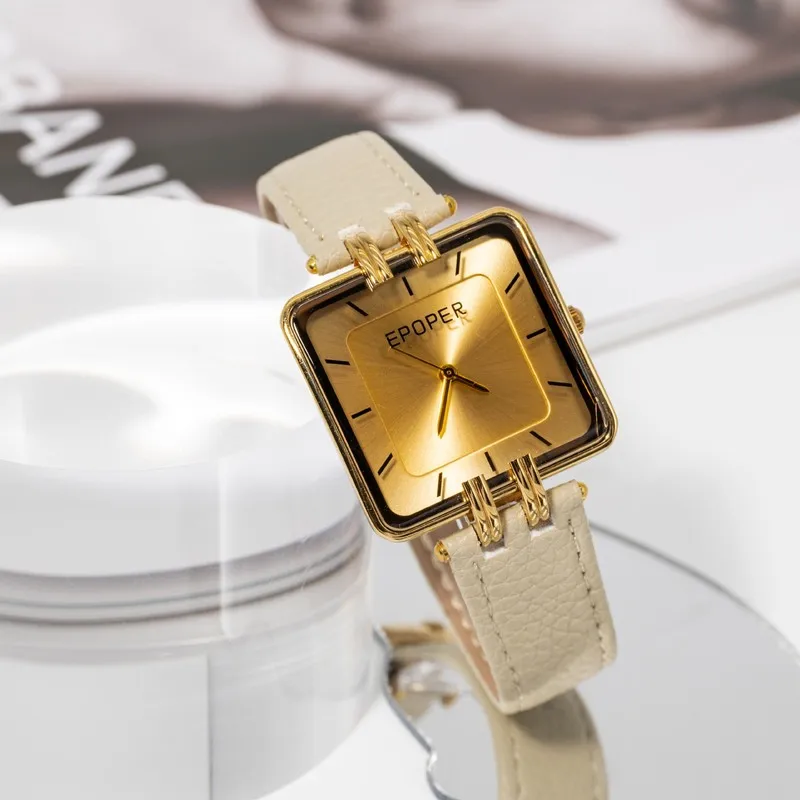 Casual Business Simple Large Dial Women Watches Versatile Fashionable Classic Light Luxury Waterproof Unique Shine Quartz Watch