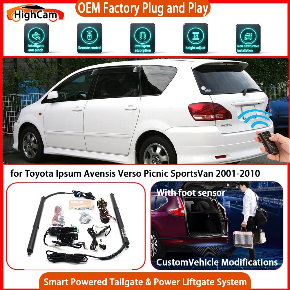 for Toyota Ipsum Avensis Verso Picnic SportsVan 2001-2010 Powered Tailgate Power Liftgate Tailgate Power Lift Gate Trunk Lid
