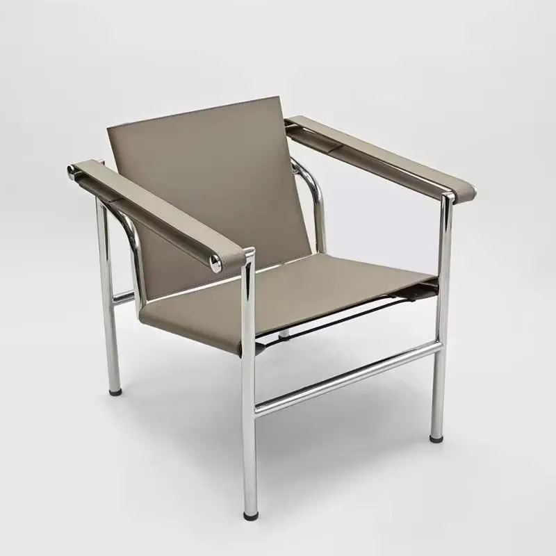 Modern Minimalist PU Leather Lounge Chair for Living Room Bedroom Home Office Outdoor Apartment
