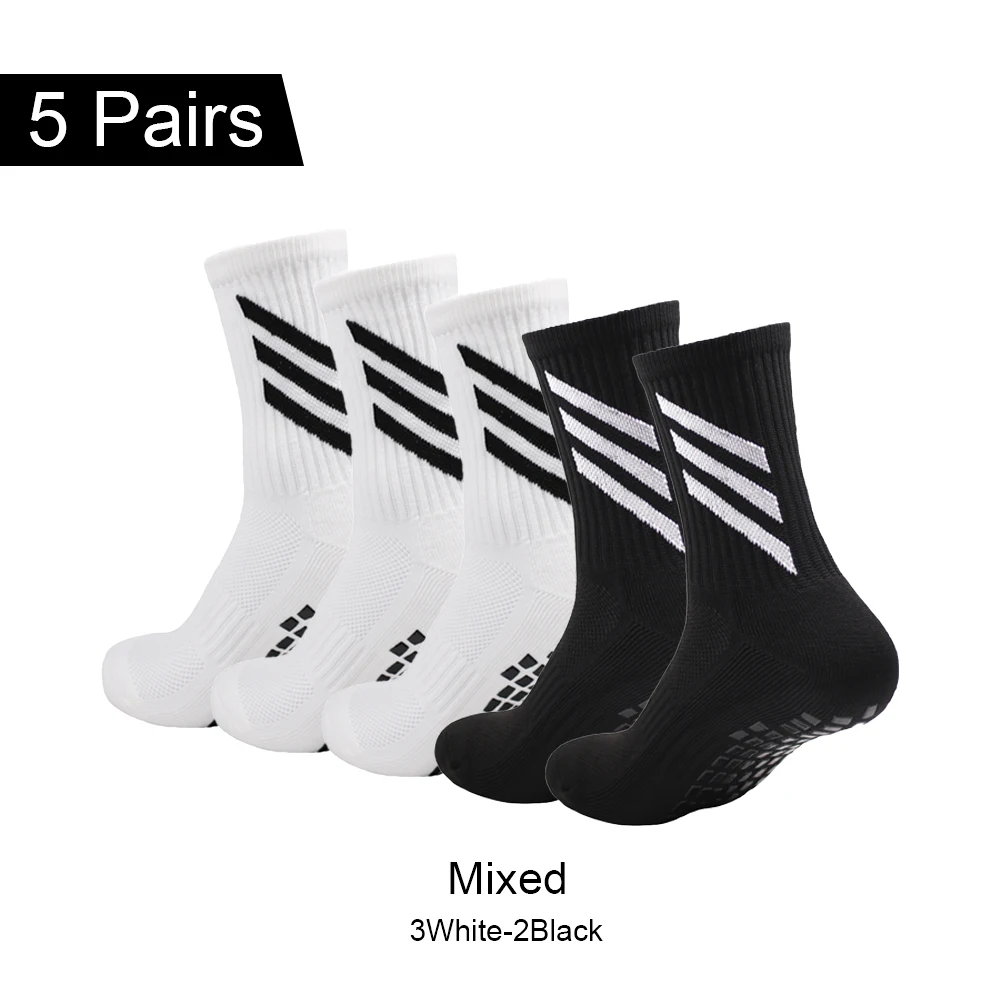 1/3/5 Pairs Outdoor Sports Socks Training Football Socks Dispensing Non-slip Ski Socks Tennis Socks Climbing Socks Rock