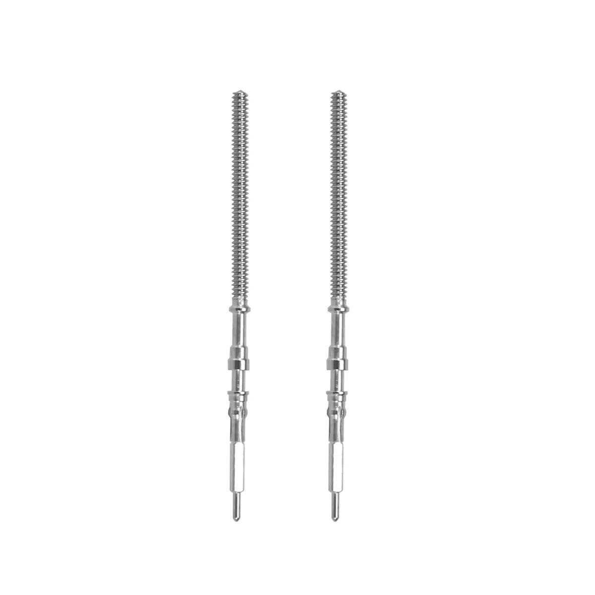 2PCS Watch Winding Stem Replacement Wrist Watch Parts Accessories Used for NH35 NH36 Movement Movement Repair Tool Parts