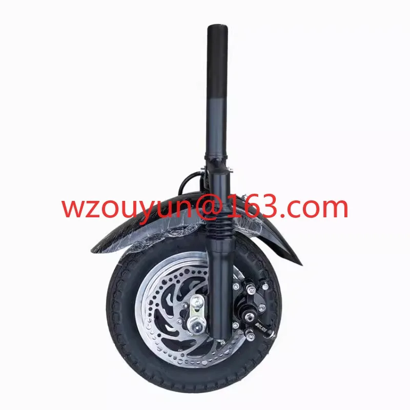 Roda elétrica de 10 polegadas, tração frontal elétrica com freio a disco, carro para deficientes, cadeira de rodas dianteira, trator