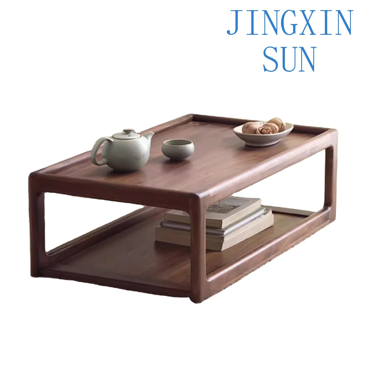 Chinese accommodation solid wood black walnut Arhat bed coffee table bay window Kang table coffee table