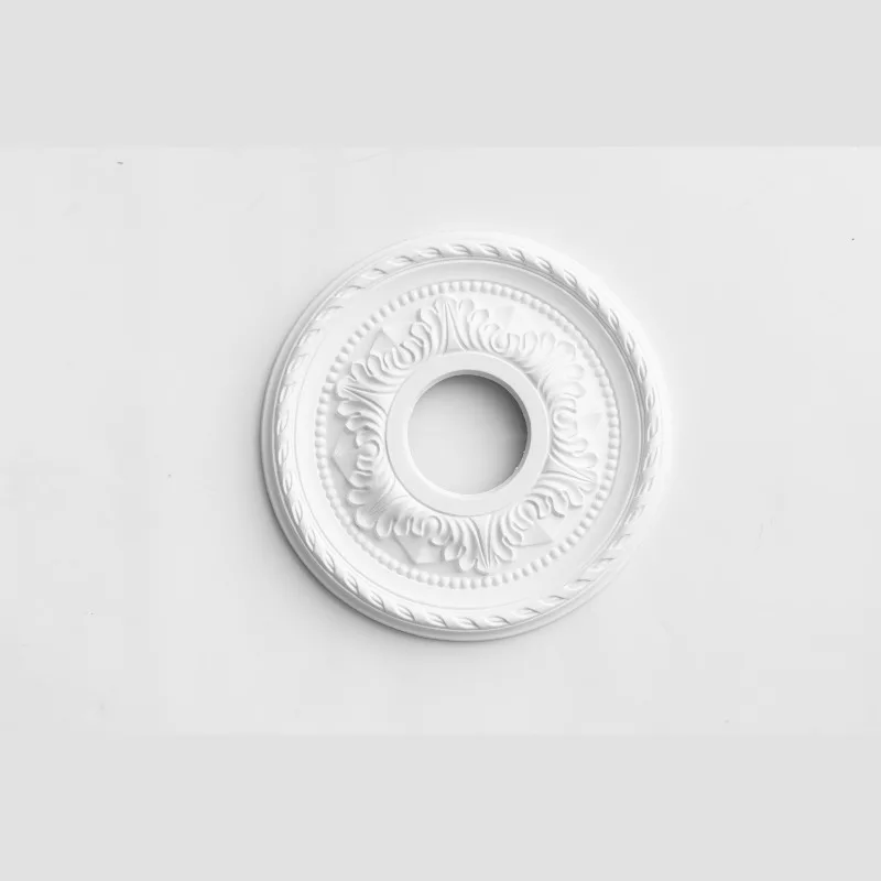7024 One-piece Carved PU Ceiling Medallion, French & European Ceiling Decoration