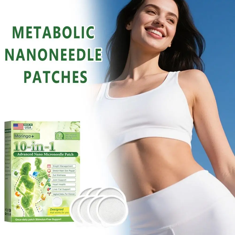Moringa Infused Body Slimming Patch ≤0.3mm Women Men Perfect Firming Figure Line Care Gentle Nano Microneedle Microdarts Sticker